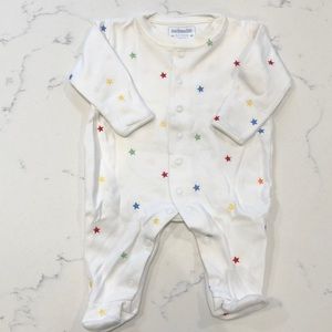 JoJo Maman Bebe Embroidered Star Footie